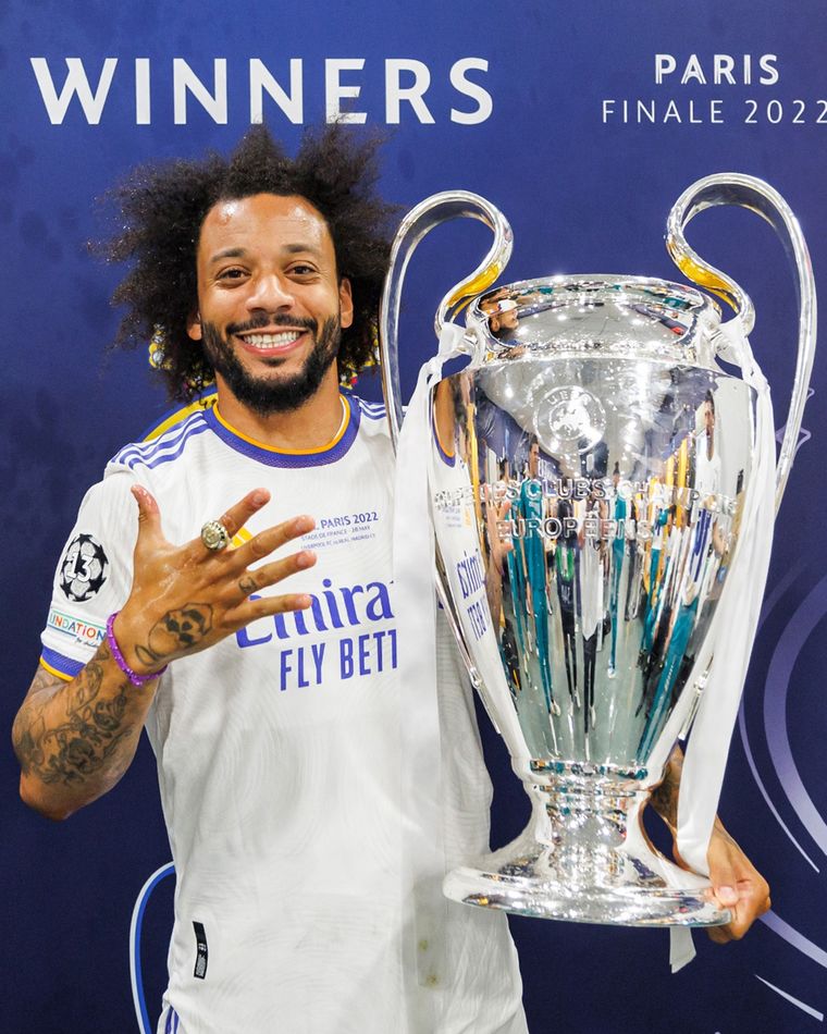 Marcelo ganó 5 Champions Leagues con el Real Madrid. Foto: Real Madrid