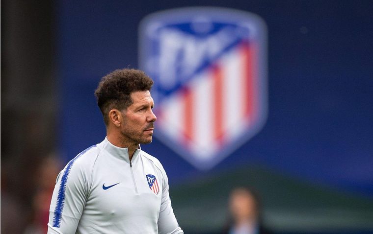 Diego Simeone, entrenador del Atlético de Madrid.