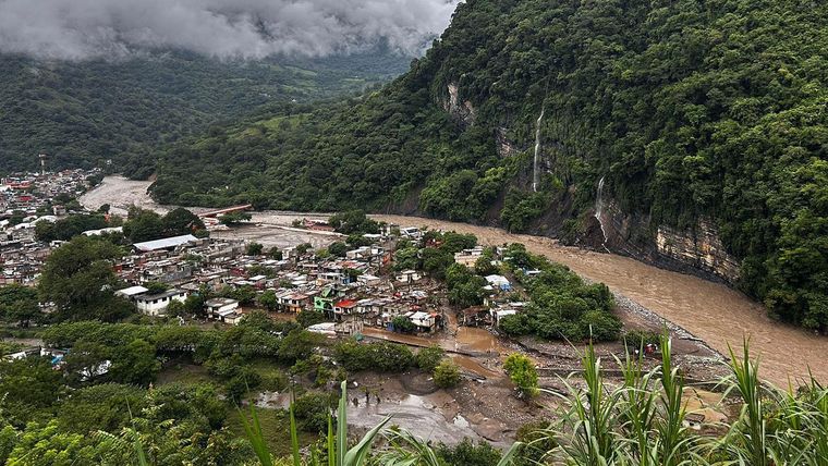 El municipio de Huehuetla, también en Puebla, sufrió graves inundaciones.