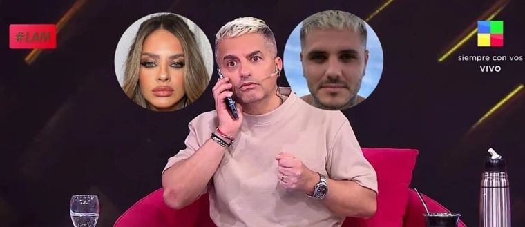Todos se quedaron shockeados con la información sobre María Eugenia Suárez y Mauro Icardi que le dieron a Ángel de Brito. Foto: Instagram Sangrejaponesa/ Captura de pantalla Youtube América TV/ Instagram Mauroicardi.