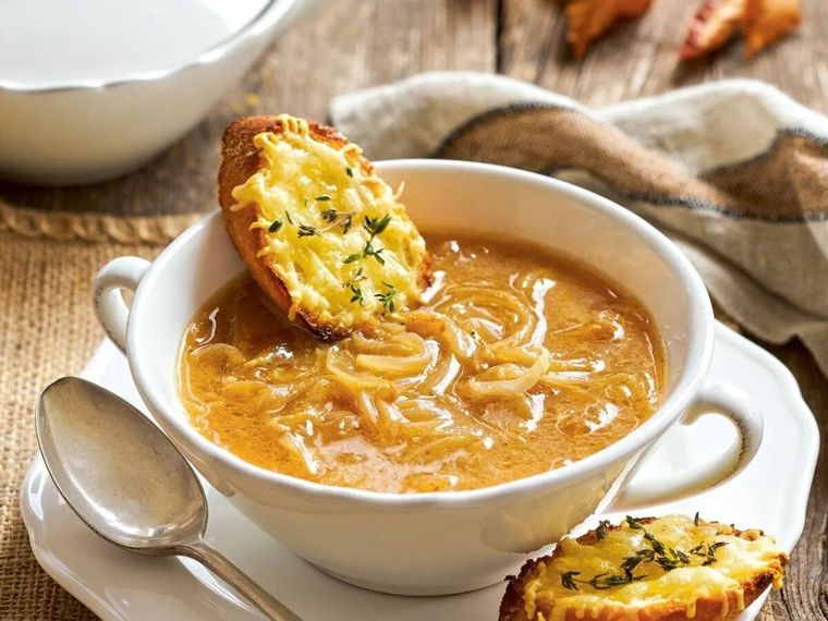 Una exquisita sopa cremosa francesa ¡es perfecta!