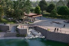 Render de cómo quedará la Punta del Lago. Foto: Gobierno de Mendoza