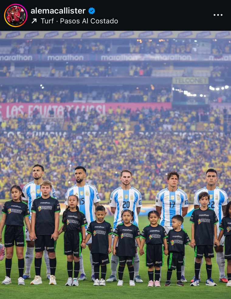 Alexis Mac Allister y su publicación de Año Nuevo en sus redes sociales. Alexis Mac Allister y su publicación de Año Nuevo en sus redes sociales.