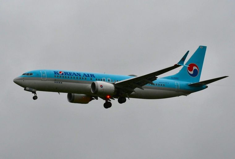 Nuevos problemas con otro Boeing 737 Max de Corea del Sur. Foto: X / FL360aero