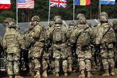 Tropas de muchos países llegan a Letonia. Foto: Ap.