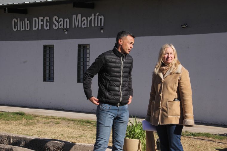 Casado junto a Ramiro Blanco en La Paz Foto: Prensa Cambia Mendoza
