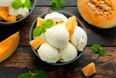 Helado casero de melón: receta rápida con fruta natural.