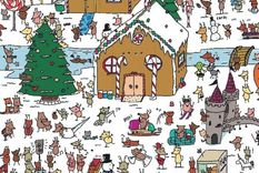 Acertijo visual, reto visual, oso panda