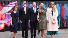 La familia real española junto a la familia real de los Países Bajos. Foto: Casa Real de España