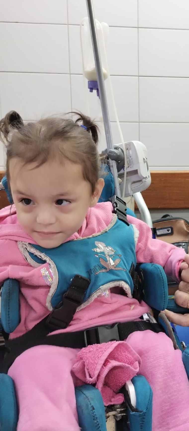 Morena no puede moverse y necesita de atención permanente. Foto: Gentileza