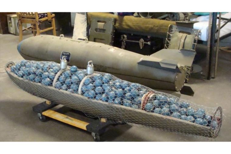 bombas de racimo Las bombas de racimo están prohibidas en muchos países. Foto: Dpa.