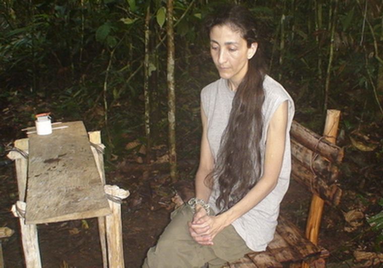Así se la ve a Ingrid Betancourt en el video Foto: EFE