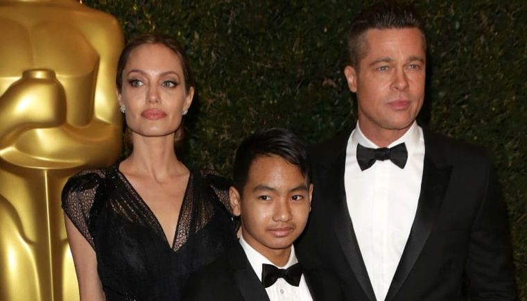 Angelia Jolie, Brad Pitt y Maddox Foto: Archivo