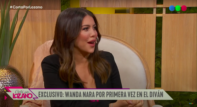 Wanda Nara estuvo en Cortá por Lozano, Telefe.