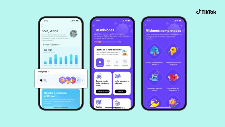 Las nuevas opciones que da TikTok a sus usuarios para el bienestar.