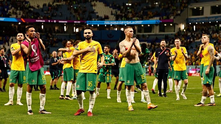 Australia está en octavos y no le teme a la Argentina. Foto: EFE