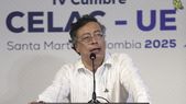 El presidente de Colombia, Gustavo Petro, durante la IV Cumbre CELAC-UE. El presidente de Colombia, Gustavo Petro, durante la IV Cumbre CELAC-UE.