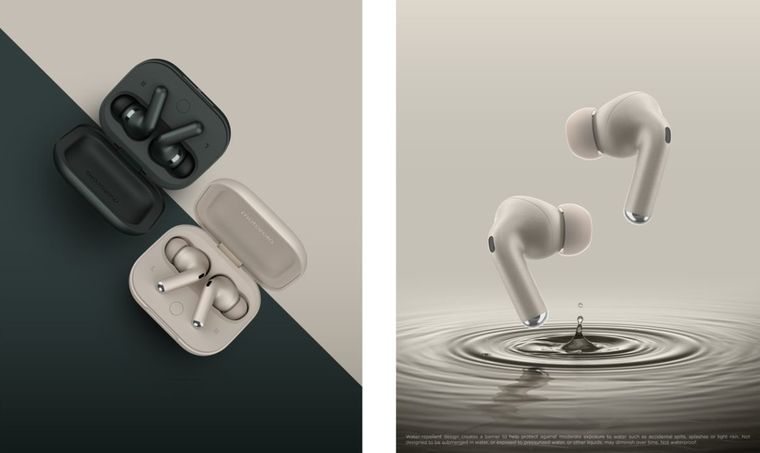 La resistencia al agua define el diseño deportivo de estos auriculares de Motorola. La resistencia al agua define el diseño deportivo de estos auriculares de Motorola.