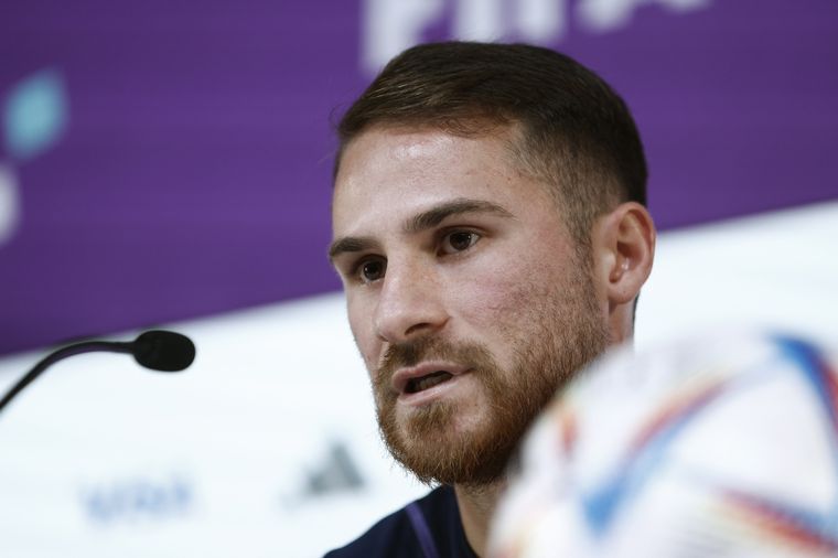 Mac Allister habló antes del partido de cuartos de final contra Países Bajos. Foto: EFE