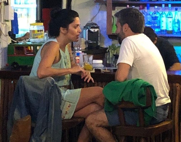 Luana Volnovich y Martín Rodríguez en Cancún.