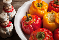 Receta vegana: pimientos rellenos de quinua y vegetales Foto: Shutterstock