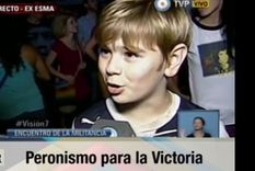 cfk defendio al nino que quiere kirchnerismo por siempre