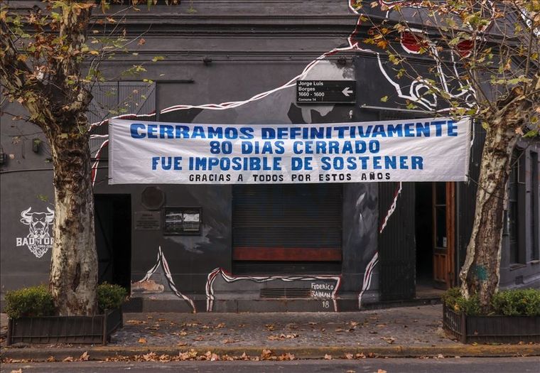 Cierres en masa de locales comerciales en el país.