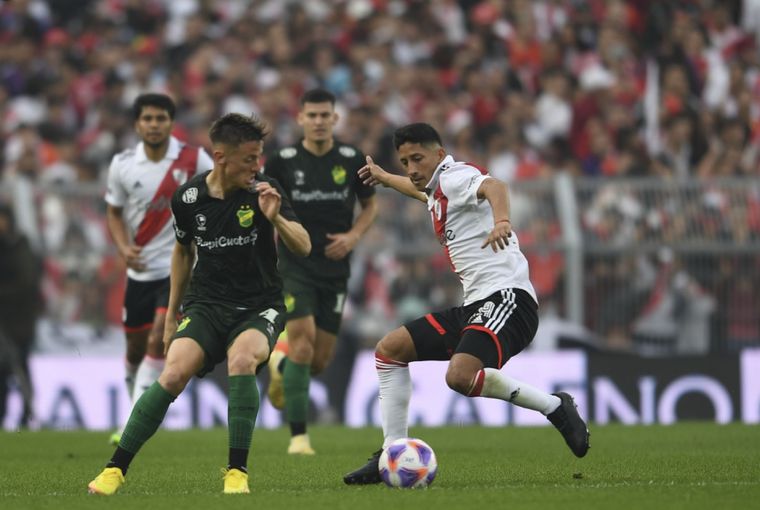 River y Defensa jugarían los 64 minutos restantes de partido durante la fecha FIFA Foto: Télam