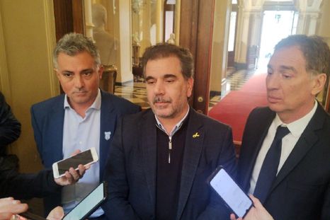 Sebastian Pareja, Cristian Ritondo y Diego Santilli, antes de formar una alianza La Libertad Avanza - PRO.