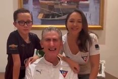 Bauza, con la de la Liga de Quito. Foto: Captura