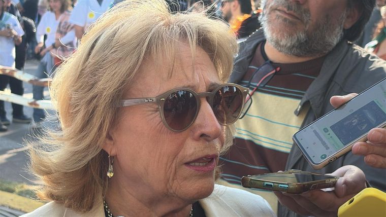 Esther Sánchez negó que sea una marcha opositora al Gobierno. Esther Sánchez negó que sea una marcha opositora al Gobierno.