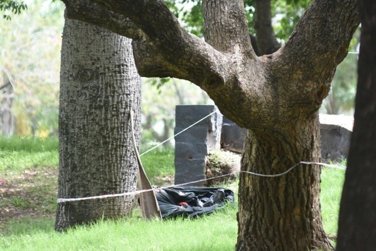 Cuerpo hallado en una plaza Foto: Radio Rafaela