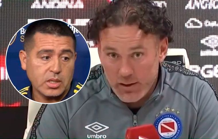 Gabriel Milito El entrenador de Argentinos le respondió a Riquelme, quien dijo que en Argentina nadie juega bien.