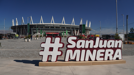 El segun día de la Expo San Juan Minera ha sido parcialmente suspendido por los daños que dejó el Zonda.