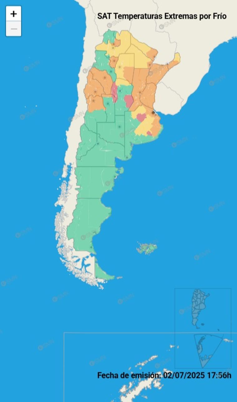 Mendoza, entre las provincias que se encuentran bajo alerta por temperaturas extremas Mendoza, entre las provincias que se encuentran bajo alerta por temperaturas extremas