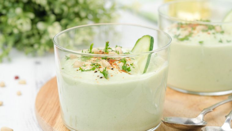 Crema fría de pepino y yogur Foto: ABC de Sevilla (sevilla.abc.es)