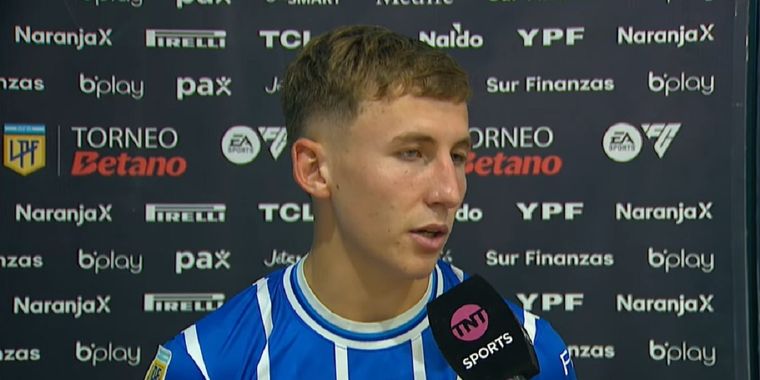 El juvenil habló tras el 0-0 en Mendoza. Foto: Captura