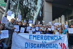 El sector discapacidad se movilizó meses atrás y denunció una falta de políticas reales Foto: Victoria Urruspuru / MDZ