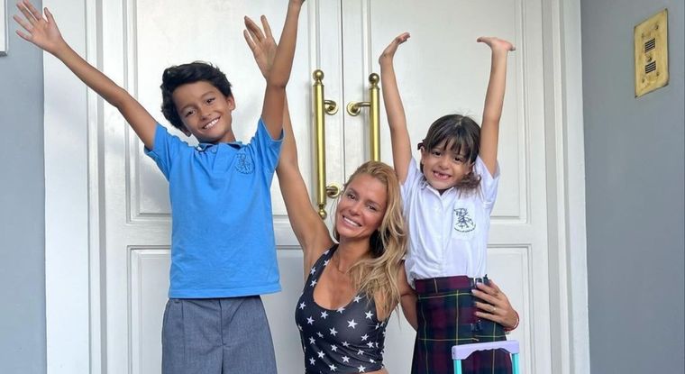 Vanina Escudero sorprendió al mostrar las lujosas mochilas que sus hijos llevan al colegio La bailarina volvió a la Argentina y celebró el comienzo de clases de Joaquina y Benicio Foto: @vaninaescudero