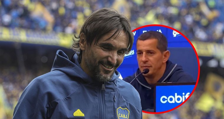 Diego Martínez y la frase sobre el arbitraje. Foto: NA