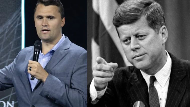 Charlie Kirk y John F Kennedy