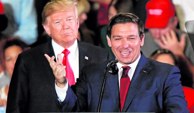 Ron DeSantis y Donald Trump Trump y DeSantis, en otros tiempos. Foto: Efe.