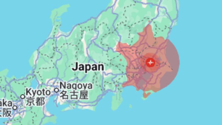 El terremoto dejó 37 heridos y se sintió en Tokio.