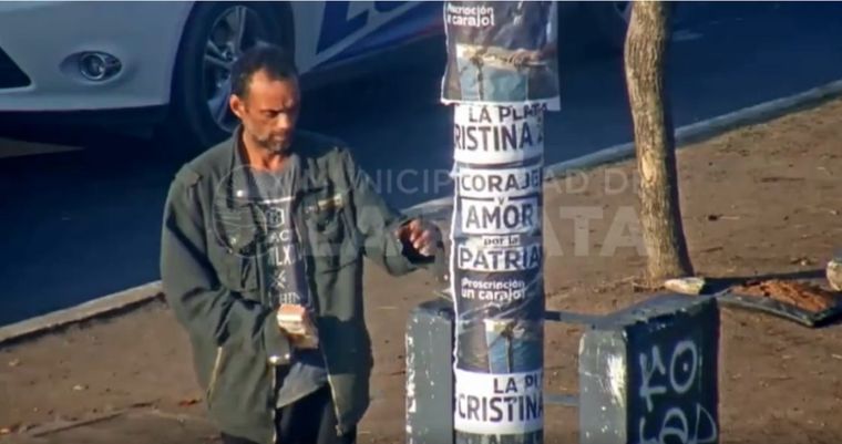 Las imágenes que lograron la detención Foto: Captura de video