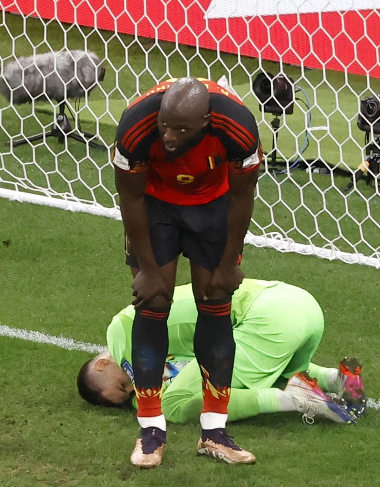 Lukaku erró muchas chances casi debajo del arco que pudieron ser el gol de la clasificación para Bélgica Foto: EFE