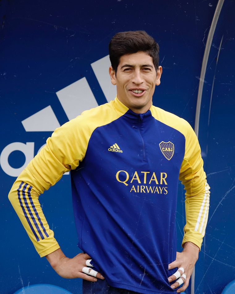 Esteban Andrada regresó esta semana a las prácticas. Foto: Boca Juniors