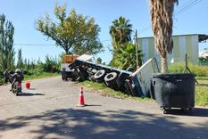 La escena de uno de los accidentes ocurridos este miércoles en Mendoza.&nbsp;