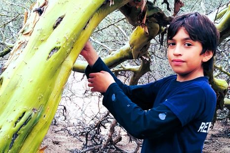 Aarón Sosa Azaguate, niño huarpe del secano. Foto Ulises Naranjo Aarón Sosa Azaguate, niño huarpe del secano. Foto Ulises Naranjo