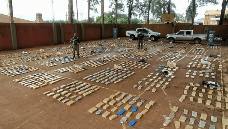 Toda la droga secuestrada, Foto: Gentileza