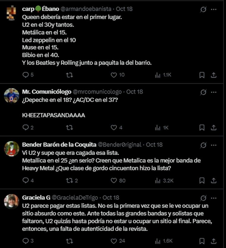 Los comentarios en redes. Créditos: X Los comentarios en redes. Créditos: X